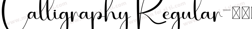 Calligraphy Regular字体转换